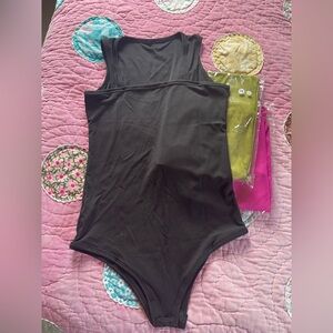 Elegant Black Sleeveless Bodysuit